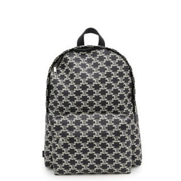 Celine Triomphe Backpack Black White Bag - Picture 1 of 8